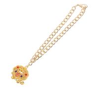 Abaodam Pet Metal Lock Colgante Collar De Estilo Antiguo Colgante De Mascota Joyas De Cascabel Collar De Candado para Mujer Collar con Colgante De Campana Golden