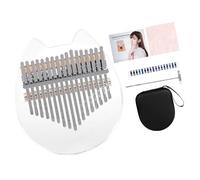 Abaodam Piano De Pulgar Acrílico De Teclas Instrumento Musical Portátil Kalimba Para Principiantes Con Caja De Eva Adecuado Hogar Escuela