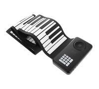 Abaodam Piano de Rollo Manual de Teclas Piano Plegable Portatil de Silicona Enrollado Mano con Altavoz para Practicar Musica Casa