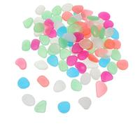 Abaodam Piedras Luminosas para Jardín 200 Piezas 220 G Mezcla de Colores Brillantes para Caminos y Decoración Exterior Resistentes al Agua y Reutilizables para Patios y Acuarios