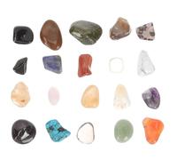 Abaodam Piedras Preciosas Pulidas y Cristales Naturales 20 Piezas Mezcla 10-20mm Caja Colección Educativa para Aprendizaje Geografía y Ciencias Minerales y Rocas Pulidas