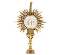 Abaodam Pin de Solapa Cruz de Aleación de Zinc Baño Dorado, Broche Religioso para Comunión, Accesorio Decorativo para Ropa y Chaquetas, Obsequio Comunión, Insignia Cristiana Elegante