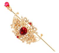 Abaodam Pinza Cabello Hanfu Dorada de Hierro, Accesorio Vintage Elegante para Mujer Vida Diaria y Aniversarios, Decoración Tradicional Delicada