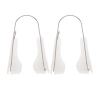 Abaodam Pinzas Nariz de Silicona y Acero Inoxidable 2 Piezas, Dispositivo Cómodo y Fácil de Usar para Aumentar y Moldear el Puente Nasal