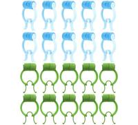 Abaodam Pinzas Nasales para Hemorragias 20 Unidades 10 Azul 10 Verde Clip Nasal Portátil Práctico para Ejercicios Respiratorios y Cuidado Epistaxis en Emergencias