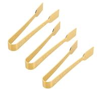 Abaodam Pinzas para Carbón Metálicas Árabes Doradas 3 Piezas, Herramientas para Quemadores de Incienso, Suministros de Incienso para Hogar, Meditación y Relajación