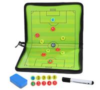 Abaodam Pizarra de Entrenamiento de Fútbol Magnética de PVC y PU Tablero Portátil con Marcadores y Borrador para