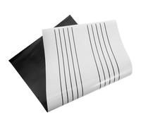 Abaodam Pizarra magnética blanca con pentagrama portátil, borrado seco, reutilizable y ligera para uso escolar y doméstico, material escolar de música, pizarras blancas pequeñas para aula