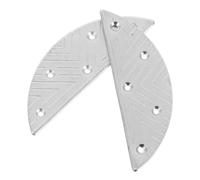 Abaodam Placas Metálicas de Reparación de Tacón Luna para Hombre con Tornillos Protectores Resistentes para Botas Calzado Deportivo y Zapatos Formales Corrección y Protección del Talón