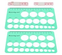 Abaodam Plantilla Circular De Silicona Para Medir Pezones, Regla Flexible Para Lactancia, Herramienta De Medición Precisa y Ligera Para Madres, Color Verde, Uso Cómodo y Portátil, Set De 2 Piezas