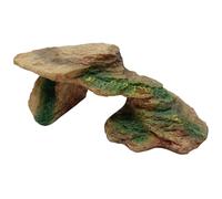 Abaodam Plataforma de resina para reptiles para escalar, escondite ligero de tortuga para recinto de reptiles, accesorio decorativo de hábitat para tortugas, lagartos, dragones barbudos
