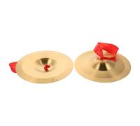 Abaodam Platillos de Dedo de Aleación de 19 Cm para Adultos y Niños, Instrumento de Percusión Musical Portátil, Campana de Meditación y Platillos Tingsha para Enseñanza Rítmica
