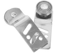 Abaodam Polea de Puerta Corrediza para Armario de Acero Inoxidable con Cojinete de Bolas, Eje de 23 Mm, Sistema de Riel para Puerta Corredera, Ruedas Metálicas Silenciosas, Par de Poleas