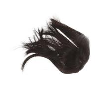 Abaodam Postizo Cabello Mujer Cabello Fino, Topper Ligero y Corto Color Marrón Oscuro, Pieza de Volumen para Cabeza Clip, Adecuado para Uso Diario y Ocasiones Obsequios