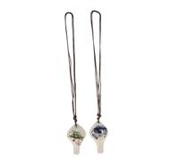 Abaodam Prácticas Y Delicadas Flautas Ocarinas de Porcelana Blanca para Principiantes Instrumentos Musicales para Niños Y Niñas