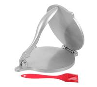 Abaodam Prensa Manual para Hacer Tortillas y Empanadillas con Cepillo de Silicona, Aleación de Aluminio, Precisa para Reuniones Familiares y Uso al Aire Libre