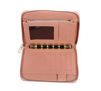 Abaodam Presupuesto Organizador Bolsillo con Cremallera Rosa Elegante Gran Capacidad para Ahorro y Tarjetas Portátil Manejable para Oficina y Finanzas Personales