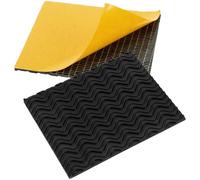 Abaodam Protector Adhesivo para Suela de Zapatillas de Goma Negro, 2 Piezas, Diseño Autoadhesivo Durable, Adecuado para Proteger y Amortiguar el Tacón