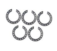 Abaodam Protector Circular para Guitarra Acústica de 39 Pulgadas, Pegatina Autoadhesiva Negra, 5 Piezas, Placa Protectora Resistente para Partes de Guitarra Acústica y Decoración