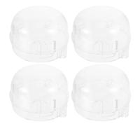 Abaodam Protector de Seguridad para Estufas de Gas, 4 Piezas de PC Transparente, Fácil Almacenamiento y Prevención de Pérdida de Perillas en Cocina