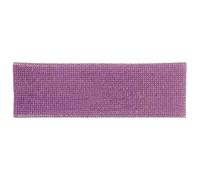 Abaodam Protector del Mango del Micrófono Inalámbrico Brillantes de Imitación, Funda de Rhinestone Púrpura para Cantantes en Presentaciones y Bares