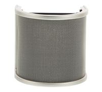 Abaodam Protector para Micrófono Forma Metálico contra Salpicaduras Filtro Pop para Grabación Profesional Accesorio para Micrófonos con Malla Resistente Color Champán