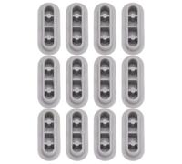 Abaodam Protectores de Asiento de Inodoro Almohadillas de Plástico y Juntas Antideslizantes, 12 Unidades para Amortiguación y Uso en Hogar y Bidet