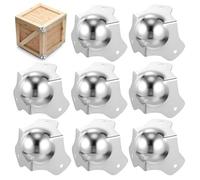 Abaodam Protectores de Esquina Metálicos Esféricos para Muebles, 8 Piezas, Protección para Bordes y Esquinas de Gabinetes y Muebles en Espacios Residenciales