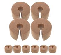 Abaodam Protectores de Parachoques para Puertas Niños y Mascotas, Tope de Puerta Antimordeduras Reutilizable, Amortiguador de Golpes Nbr Madera, Protección para Dedos 10 Unidades