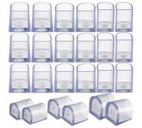 Abaodam Protectores de Tacón para Zapatos de Tacón Alto, Cubiertas de PVC Transparentes Tamaño L, M y S, Pack de 12 Pares Anti-Desgaste y Antideslizantes para Uso en Exteriores