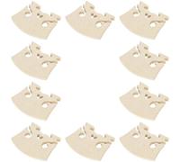 Abaodam Puente de Violín de Madera de Arce en Forma de Corazón 10 Piezas Accesorio para Violín Barroco Tamaño Compacto y Ligero Mejora el Timbre y Soporte para Instrumento Musical