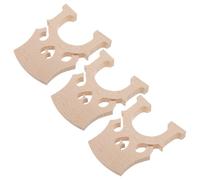 Abaodam Puente para Violonchelo 4/4 de Madera de Arce Puro, Set de 3 Piezas para Accesorios y Repuestos Musicales, Plantilla para Puente de Instrumento Resonancia Mejorada, Uso