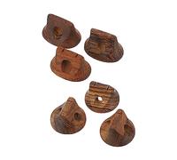 Abaodam Puentes de Erhu de Madera Natural Sándalo Tigre 6 Piezas Surtidas Duraderos Accesorios Prácticos para Instrumentos Musicales Folclóricos Reemplazo y Reparación Color Aleatorio