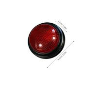 Abaodam Pulsadores para Juegos Infantiles de Concurso 2 Unidades Rojo y Azul Botones Manuales de Plástico con Sonido para Actividades Educativas y Fiestas Familiares