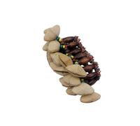 Abaodam Pulsera De Cáscara De Nuez Campanilla De Cáscara De Nuez Pulsera Africana Para Djembé Pulsera De Baile Color Madera Niño Campana De Muñeca De Bambú