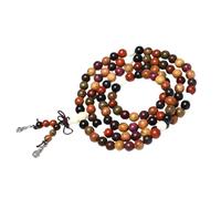 Abaodam Pulsera de Madera Natural Buddha Bead Cuentas Pulsera Tibetana para Parejas Joyería de Moda Regalo Original para Mujeres y Hombres