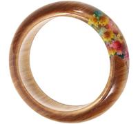 Abaodam Pulsera Estilo de Delphinium Flores Secas de Resina Hecha Varios estilos para Ropa Han y Uso Diario, Femenino All- Varios estilos