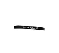 Abaodam Pulsera Estilo Hip-hop Creativo Negra para Parejas y Estudiantes de Silicona Ligera y Cómoda para Bailar y Uso Diario