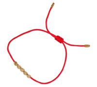 Abaodam Pulsera Tejida a Mano de Cuerda Roja con Cuentas de Cobre, Diseño Creativo y Cómodo para Uso Diario, Pulsera de Amistad Elegante para Compañeros