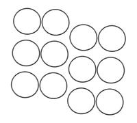 Abaodam Pulseras De Silicona Elásticas Negras 12 Piezas, Banda Sencilla De Gelatina, Ligera y Flexible Para Mujer, Uso Exterior, Accesorios Decorativos Ajustables Para Fiesta y Diario