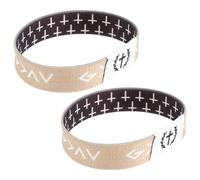 Abaodam Pulseras Elásticas Bíblicas Versículos 2 Unidades Diseño Árbol Negro y Gris Pulsera Cristiana Unisex para Inspiración Diaria Recuerdo Religioso y Aula Escolar