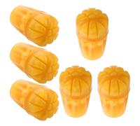 Abaodam Puntas de Bastón de Goma Antideslizantes para Senderismo 6 Piezas, Base Ancha Resistente al Desgaste, Repuesto para Bastones de Trekking y Muletas, Uso en Exteriores y