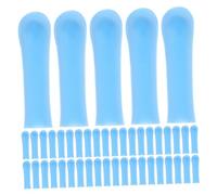 Abaodam Puntas de Silicona Suaves para Limpieza de Oídos 150 Unidades 12X35 MM Color Azul Repuestos para Cucharas Recogecera Accesorio Seguro para Adultos Cuidado Auditivo