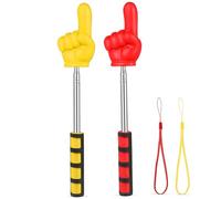 Abaodam Punteros Telescópicos para Profesores 2 Piezas Rojos y Amarillos, Varillas Extensibles de Mano Resistentes para Presentaciones en Aula y Oficina, Esenciales para Enseñanza