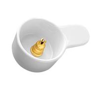 Abaodam Quemador Pequeño Blanco Diseño Simple de Incienso de Cerámica Soporte Fácil de Limpiar para Varillas Adecuado para Decoración del Hogar y Meditación