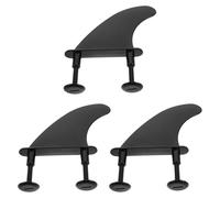 Abaodam Quillas para Tabla de Surf Desmontables de TPU, Aleta Trasera Negra para Kayak y Paddle Surf, Accesorio Resistente para Deportes Acuáticos Control Mejorado y Estabilidad Óptima