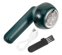 Abaodam Recortadora de Pelusas Eléctrica USB para Ropa Quitapelusas de Telas y Suéteres Afeitadora Portátil Verde Mango Ergonómico Antideslizante Adecuado para Eliminar Bolitas Abrigos