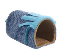 Abaodam Refugio para Hámster Pequeño de Felpa Túnel Escondite para Conejos y Chinchillas Casa Acogedora para Mascotas Invierno Suave Guarida para Cobayas y Animales Pequeños