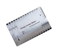 Abaodam Regla de Acero para Medir Acción de Cuerdas de Guitarra Herramienta Precisa y Portátil para Ajustar Altura de Cuerdas Guitarras Clásicas y Bajos Accesorio Resistente para Luthiers
