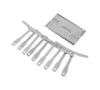 Abaodam Reglas de Medición para Guitarra con Calibrador de Acción de Cuerda y Radio bajo Cuerda Herramientas de Luthier Resistentes y Prácticas para Guitarras Clásicas y Eléctricas